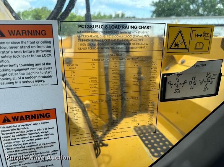 image for item DU9257 2011 Komatsu PC138USLC-8 excavator