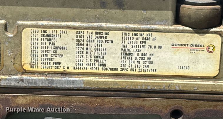 image for item DU9258 1995 Peterbilt 379 semi truck