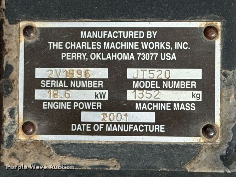 image for item DU9265 2001 Ditch Witch JT520 directional boring unit