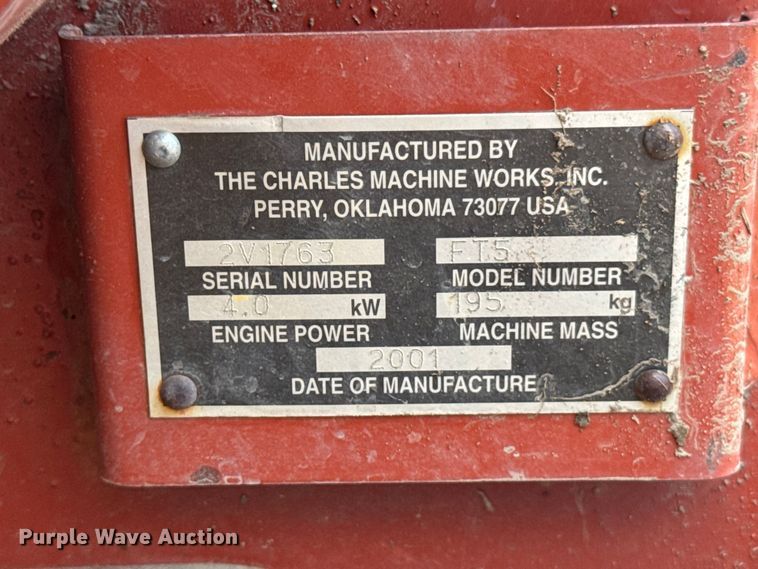 image for item DU9265 2001 Ditch Witch JT520 directional boring unit