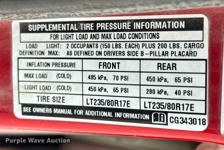 image for item DU9267 2012 Dodge Ram 3500 Crew Cab pickup truck