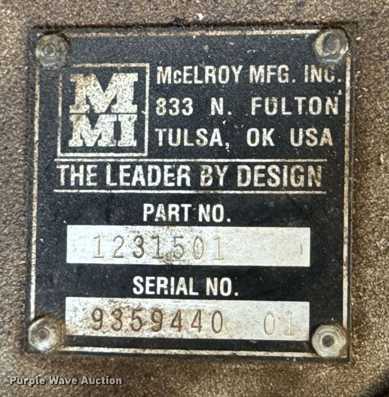 image for item DU9268 McElroy  pipe fusion machine