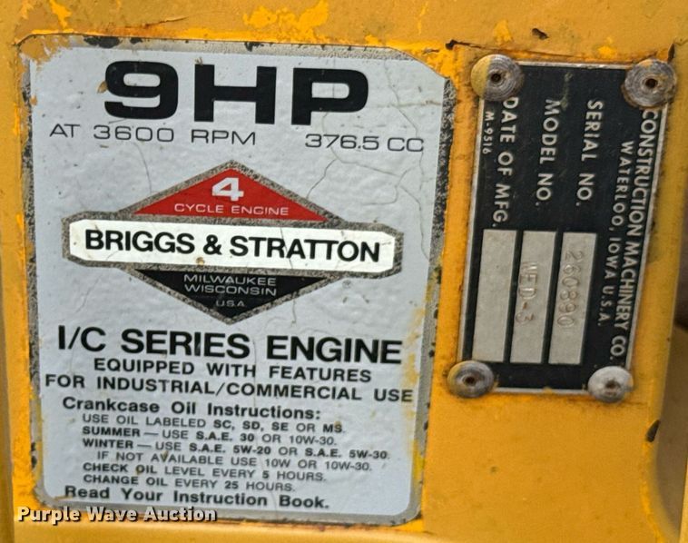 image for item DU9272 (2) Construction Machinery WED-3 horizontal drills