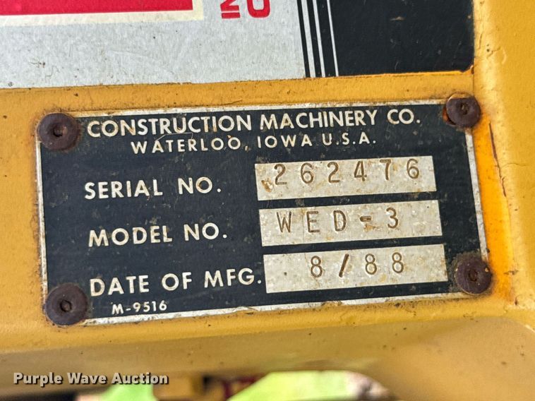 image for item DU9272 (2) Construction Machinery WED-3 horizontal drills