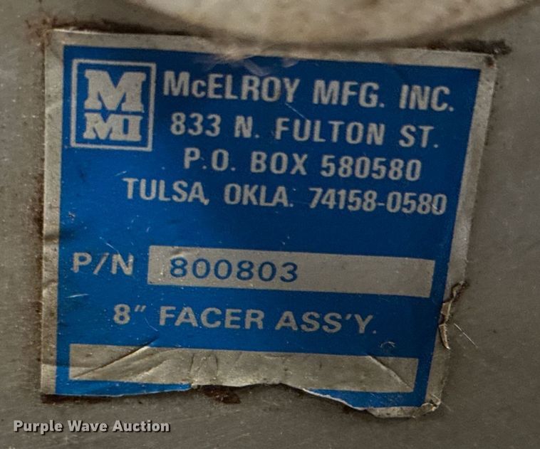 image for item DU9295 McElroy pipe fusion machine