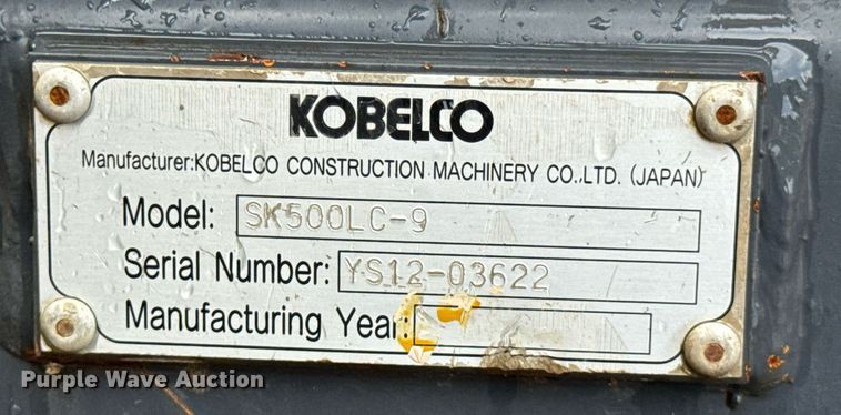 image for item DU9944 Kobelco SK500LC-9 excavator