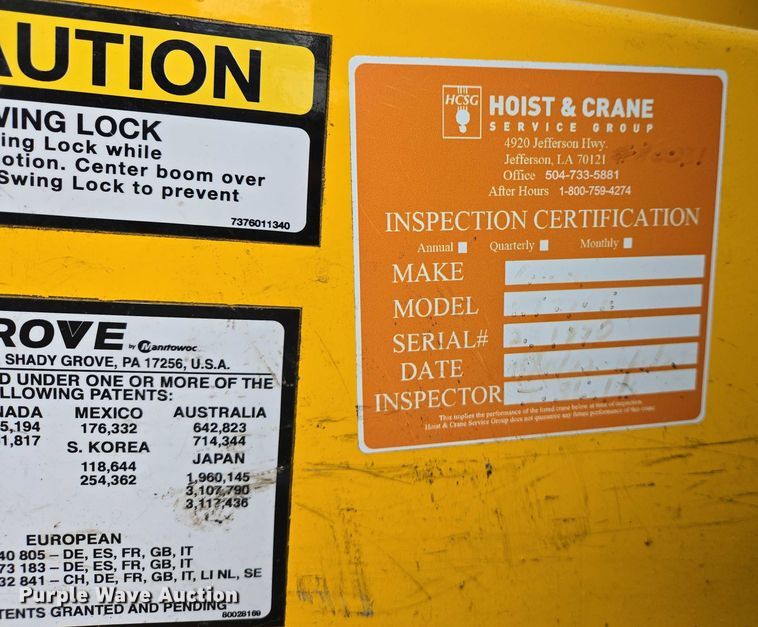 image for item DW7023 2015 Grove RT770E crane