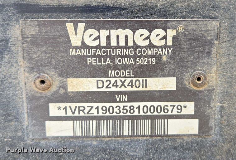 image for item DW7084 2008 Vermeer D24x40 Navigator Series II directional boring unit