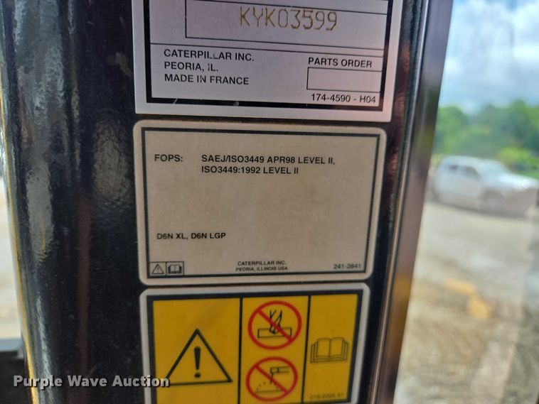 image for item DW7086 2015 Caterpillar  D6N XL dozer