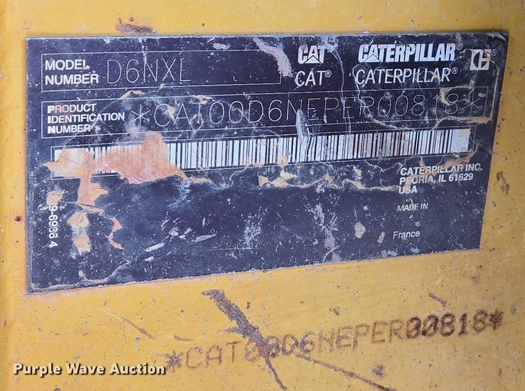 image for item DW7086 2015 Caterpillar  D6N XL dozer