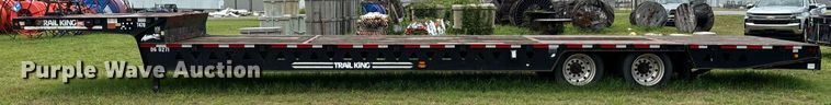 image for item DW7128 2007 Trail King drop deck hydraulic tail equipment trailer