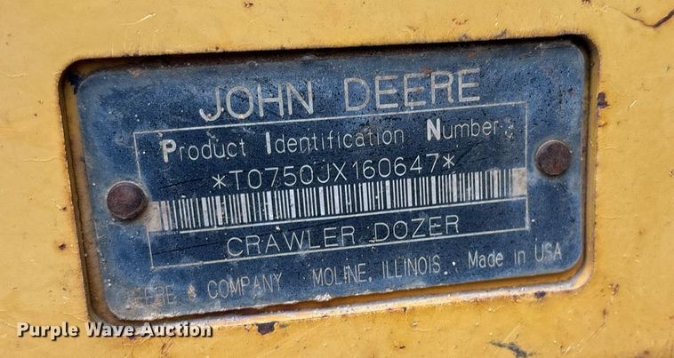 image for item DW7139 2008 John Deere 750J LT vibratory cable plow