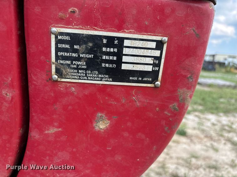 image for item DW7144 2019 Takeuchi TB240 mini excavator