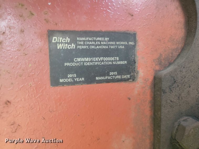 image for item DW7145 2015 Ditch Witch RT100 trencher