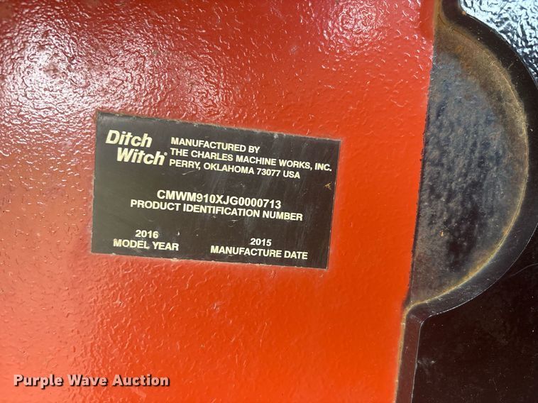 image for item DW7147 2015 Ditch Witch RT100 trencher