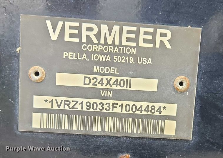 image for item DW7148 2015 Vermeer D24X40 Series II Navigator directional boring unit