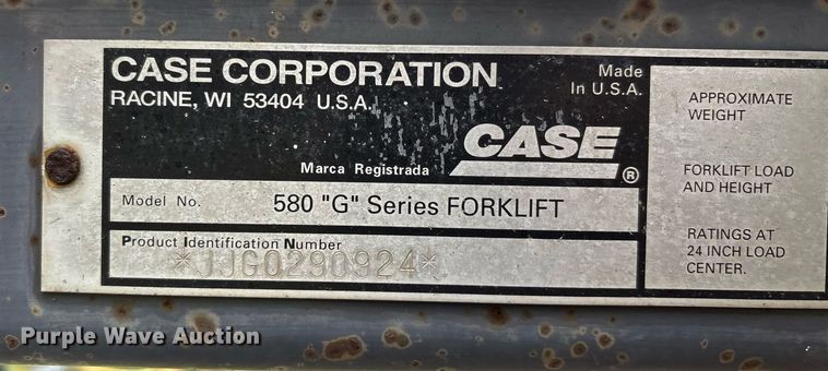 image for item DW7149 2000 Case 586G forklift