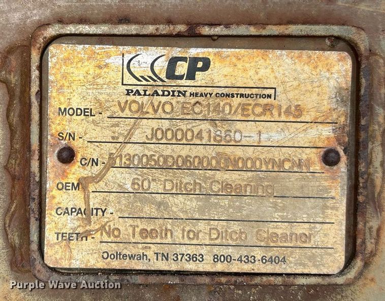 image for item DW7163 2013 Volvo EC140D L excavator