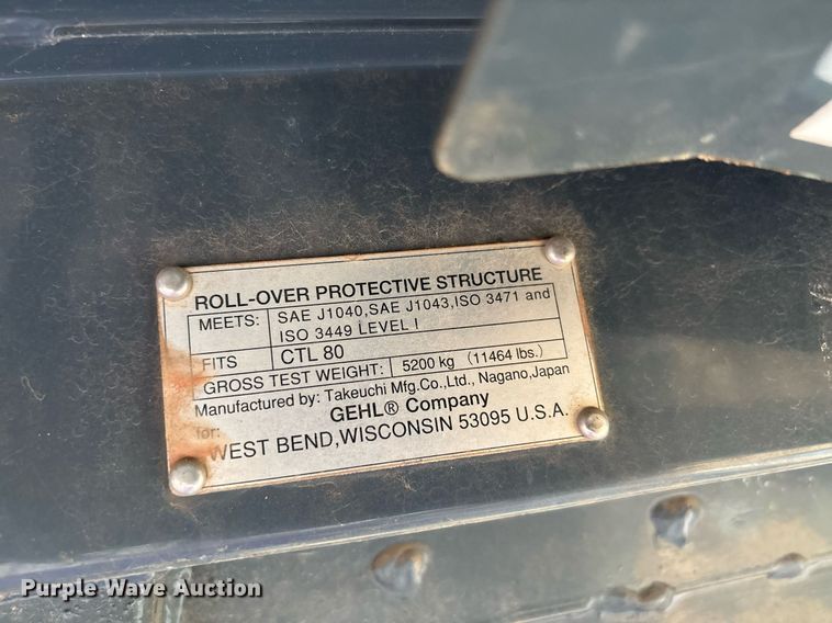 image for item DW7164 2005 Gehl CTL 80 tracked skid steer loader