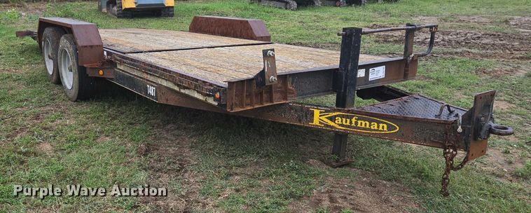image for item DW7165 2012 Kaufman tilt deck equipment trailer