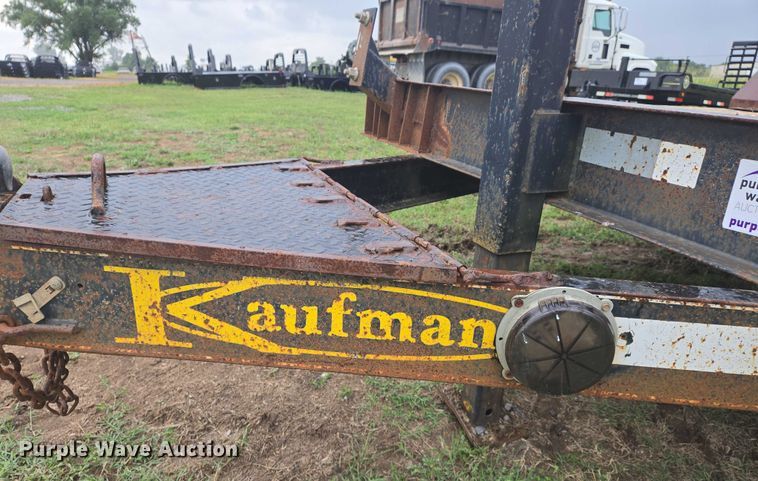 image for item DW7165 2012 Kaufman tilt deck equipment trailer