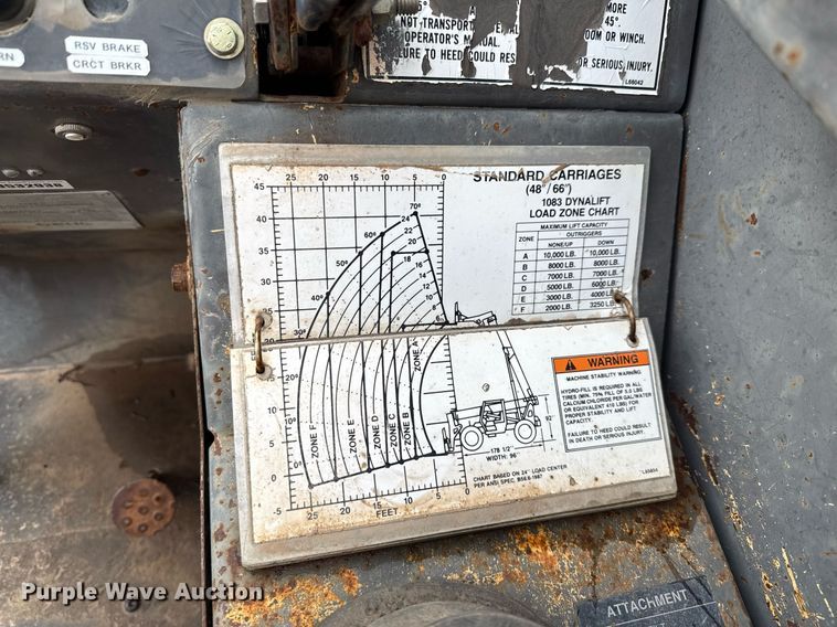 image for item DX5607 1993 Gehl 1083 telehandler