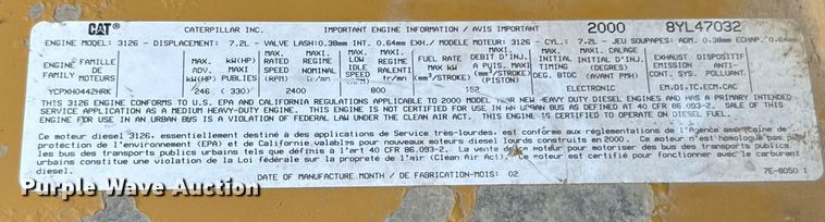 image for item DX5615 2000 Chevrolet C6500 bucket truck