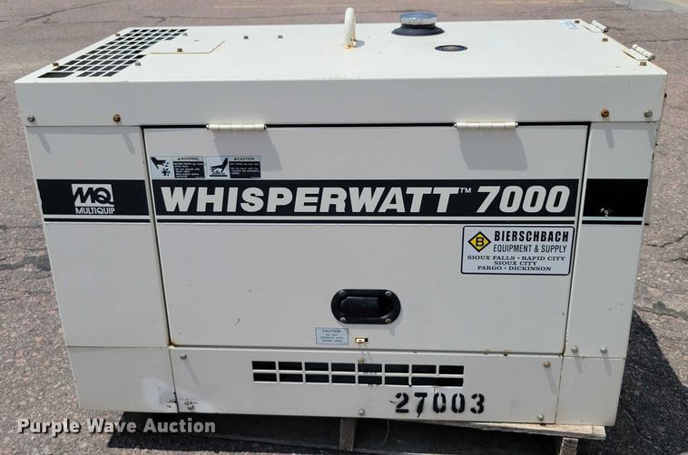 image for item DX7000 Multiquip Whisperwatt DA-7000SSA generator