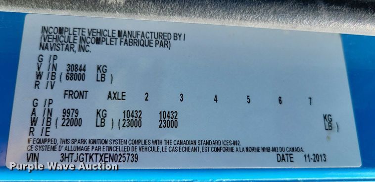 image for item DX7123 2014 Caterpillar CT660S dump truck