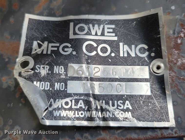 image for item DX7132 Lowe 1650 Classic skid steer auger