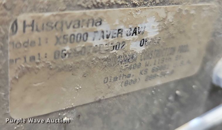 image for item DX7140 Husqvarna Soff-Cut X5000 concrete saw