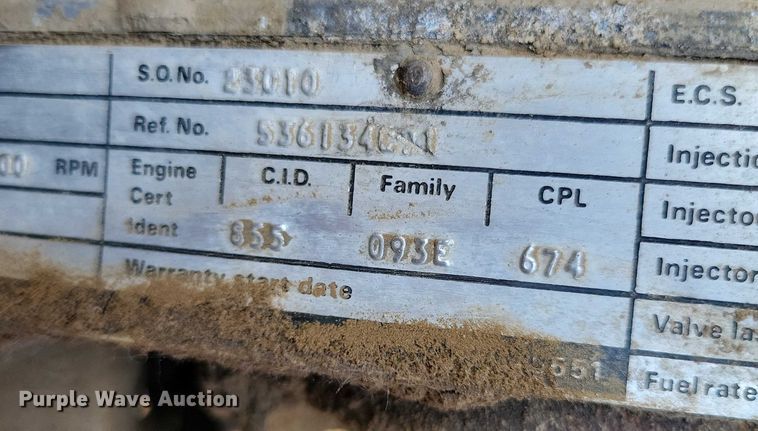 image for item DX7141 1987 International F9370 dump truck