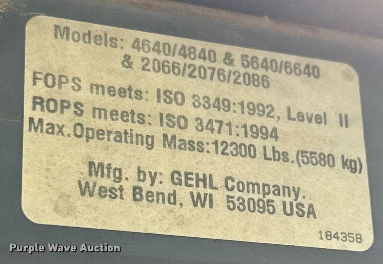 image for item DY0243 2006 Gehl 5640 Turbo skid steer loader