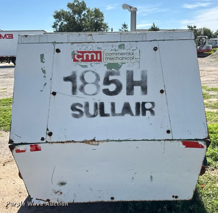 image for item DY0245 Sullair 185H DPQ JD air compressor