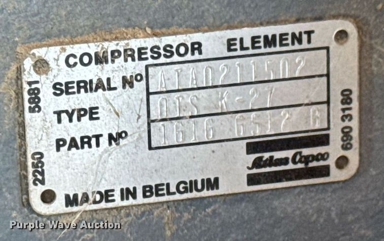 image for item DY0289 1998 Atlas Copco XAS 96JD air compressor