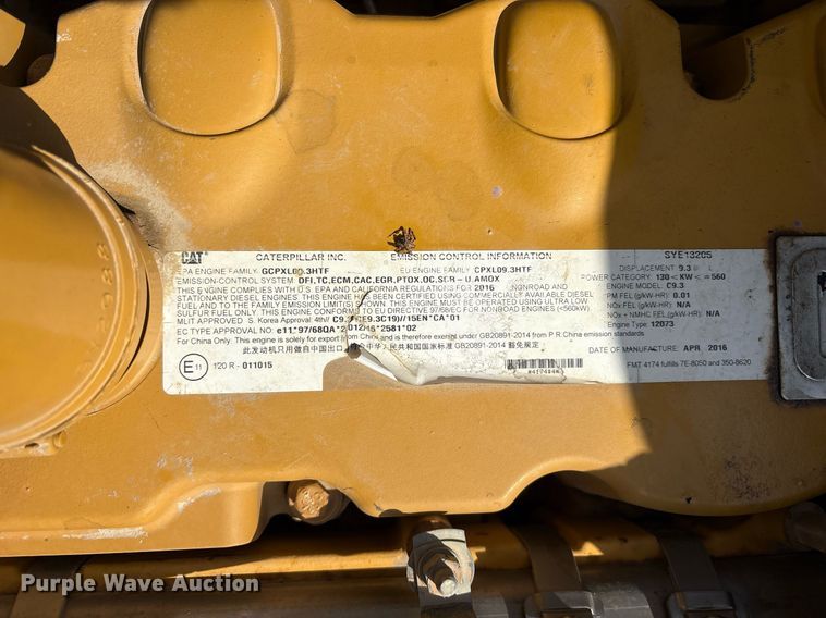 image for item DY0662 2016 Caterpillar 336FL excavator