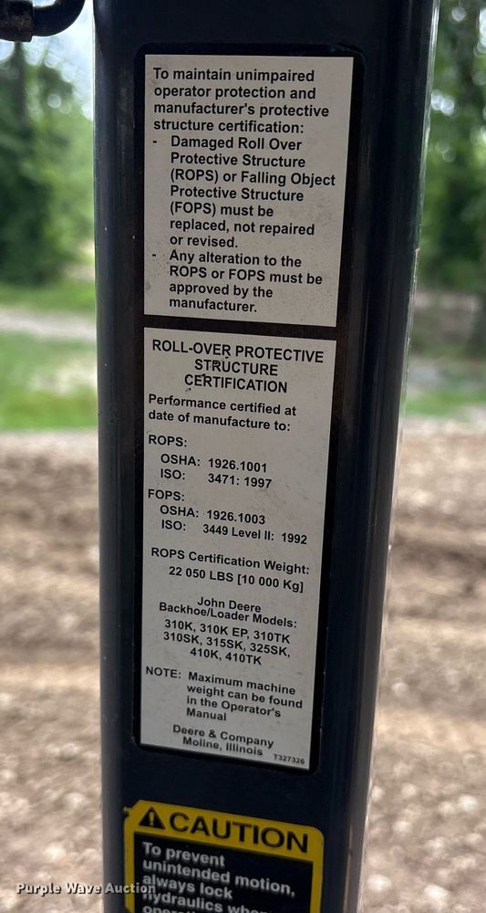 image for item DY0663 2013 John Deere 310SK backhoe