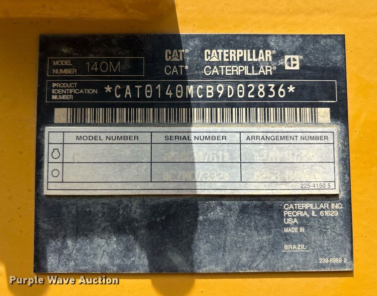 image for item DY0665 2010 Caterpillar 140M motor grader