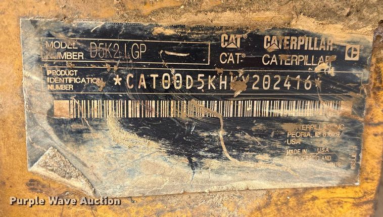 image for item DY0670 2023 Caterpillar D5K2 LGP dozer