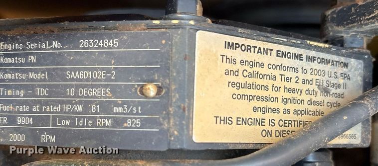 image for item DY0676 2003 Komatsu WA250PT-5 wheel loader