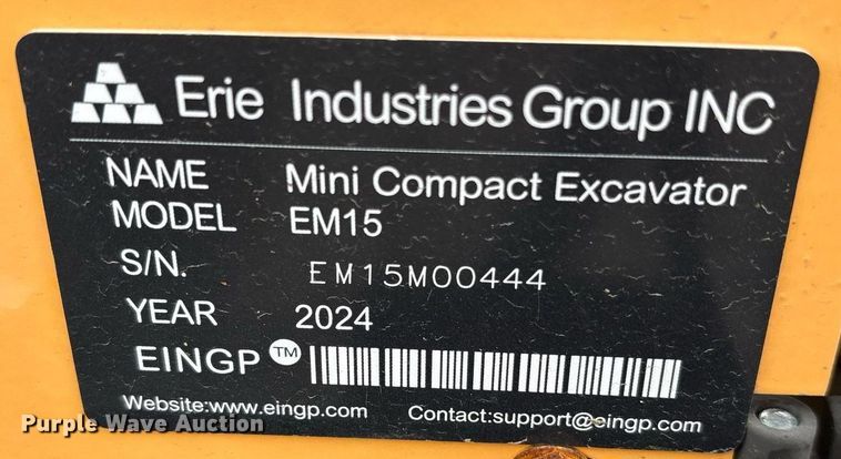 image for item DY0702 2024 EINGP EM15 mini excavator