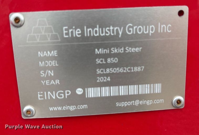 image for item DY0704 2024 Erie Industry Group SCL850 compact utility loader