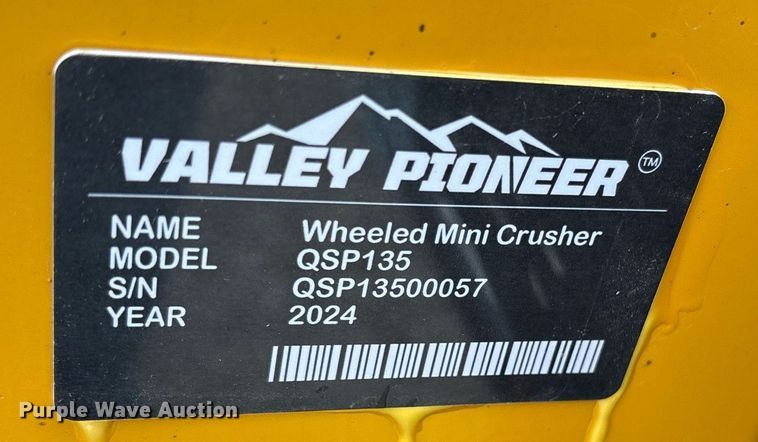 image for item DY0706 2024 Valley Pioneer QSP135 jaw crusher