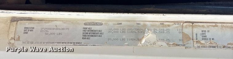 image for item DY0749 1995 Freightliner FLD 120 dump truck