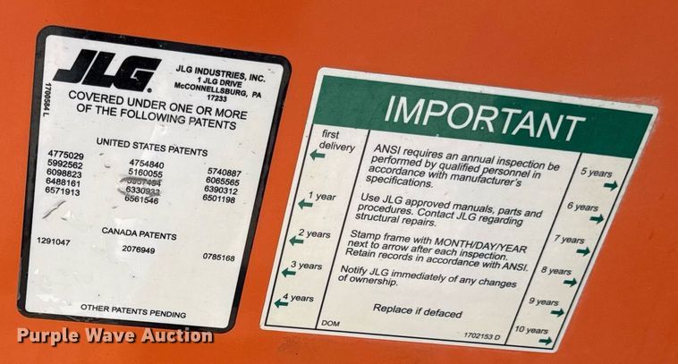 image for item DY8091 JLG 800AJ boom lift