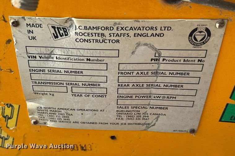 image for item DY8099 1999 JCB Gradall 520 telehandler