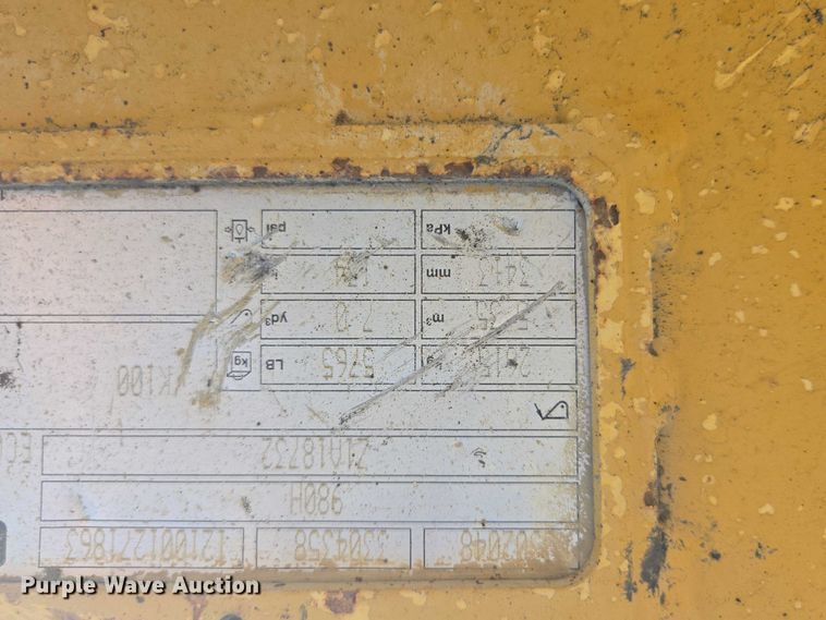 image for item EA2459 2013 Caterpillar 980K wheel loader