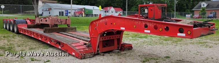 image for item EA2460 1999 Fontaine Specialized TH55-FLD lowboy equipment trailer