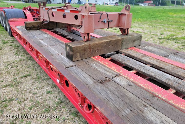 image for item EA2460 1999 Fontaine Specialized TH55-FLD lowboy equipment trailer