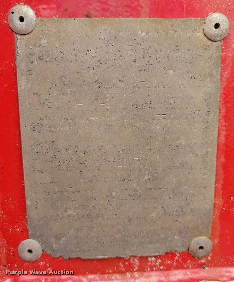 image for item EA2460 1999 Fontaine Specialized TH55-FLD lowboy equipment trailer